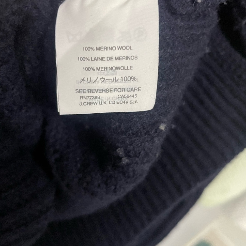 Madewell Midnight Blue Women’s Ribbed Knit Sweater – XL - Picture 8 of 9